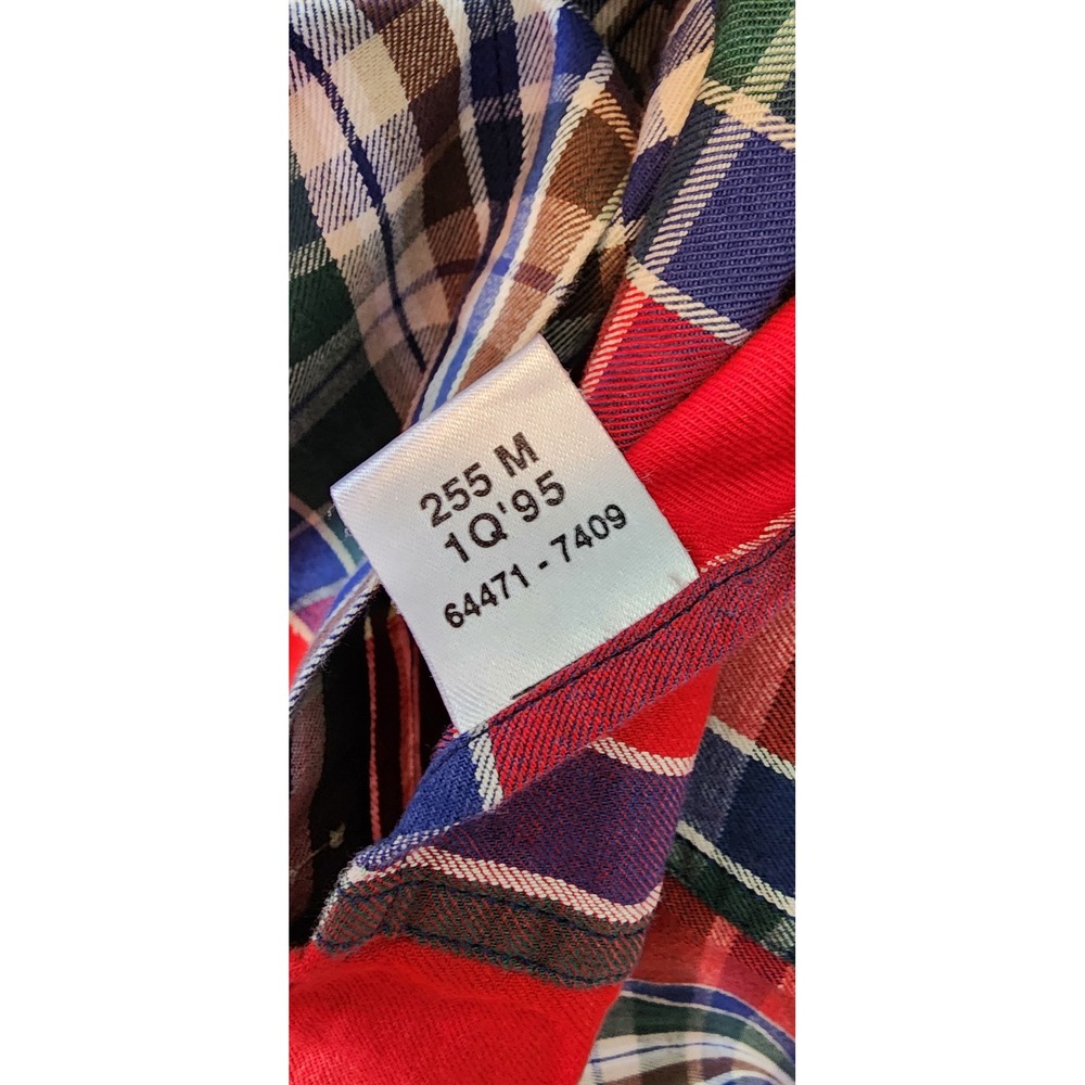 Vintage Dockers Plaid Button Down Shirt Mens Large Multicolor Long Sleeve NWT - Picture 10 of 12